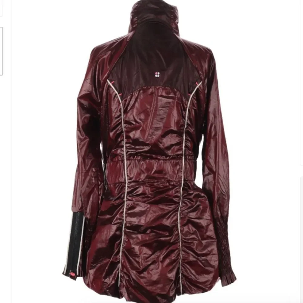 Women's Burgundy Jacket - Picture 3 of 5